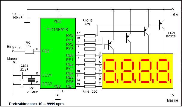 Stromlaufplan des Frequenzz&auml;hlers