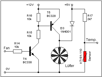 Stromlaufplan der L&uuml;ftersteuerung