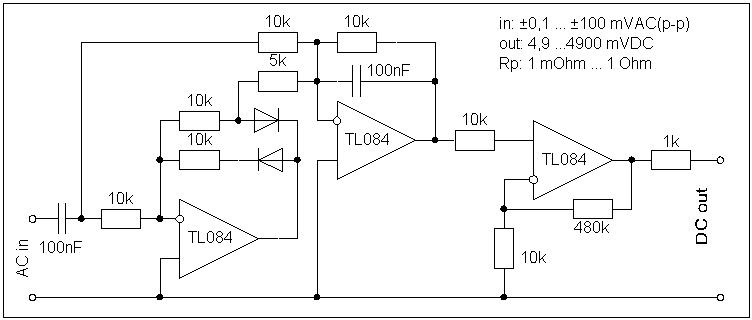 Pr�zisions-Messgleichrichter mit 49-facher
              Verst�rkung