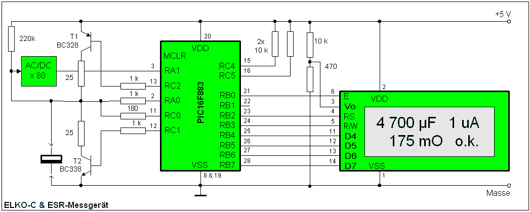 Kapazit�ts und ESR
        Messger�t