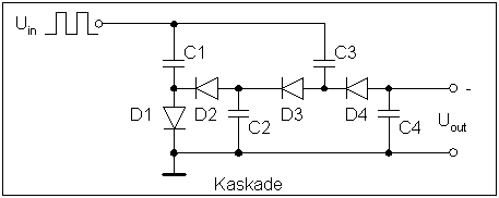 Kaskade f&uuml;r negative Spannung