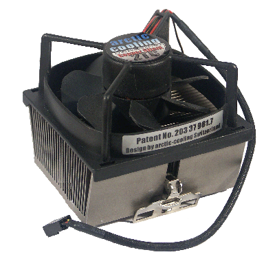 Alu-Kühlkörper, mit einer Kupfer-Bodenplatte Alu-Kühlkörper, mit einer Kupfer-Bodenplatte